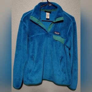 Women Patagonia Snap Pullover M - Blue